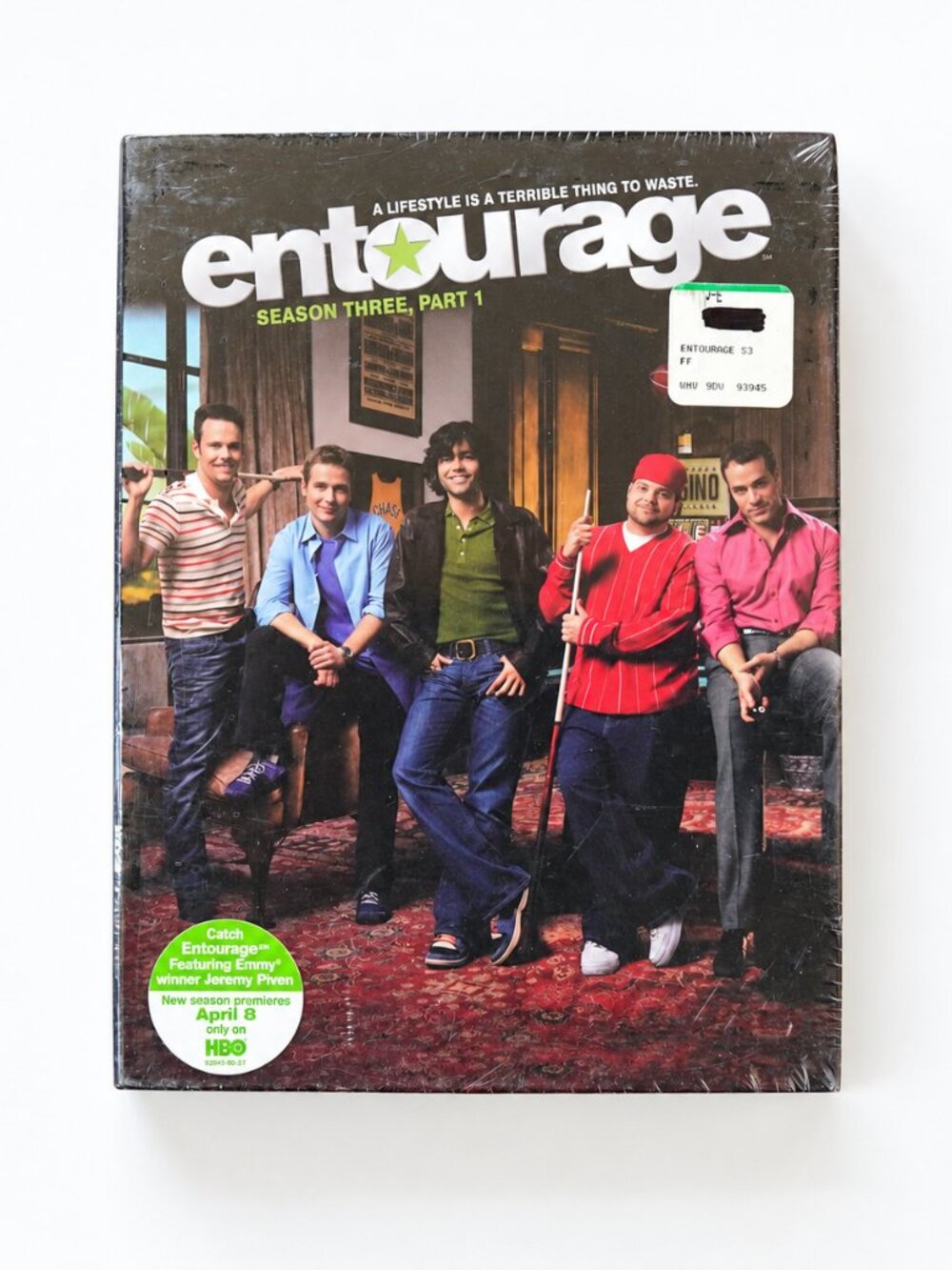 Entourage - Third Season 3, Part 1 (DVD, 2007, 3-Disc Set) NEW Factory Sealed